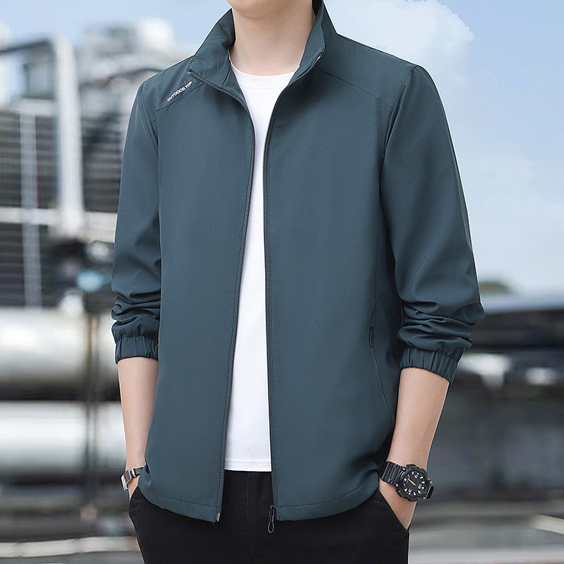 Herren Sportliche Freizeitjacke mit hohem Kragen Echo Archiv