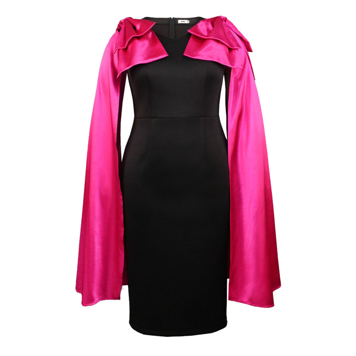 Damen Abendkleid mit eleganter Überwurfausschnitt Echo Archiv