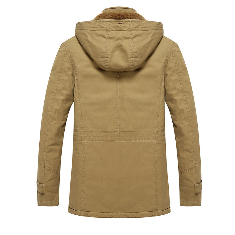 Herren Utility-Parka mit kuscheliger Sherpa‑Fütterung, Kapuze und Cargo‑Taschen Echo Archiv
