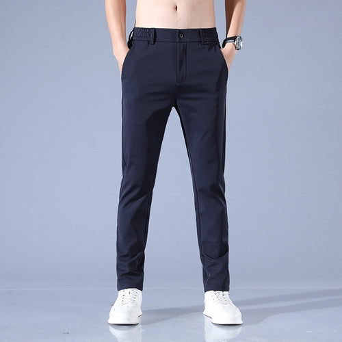 Herren elegante Slim-Fit Businesshose Echoarchiv