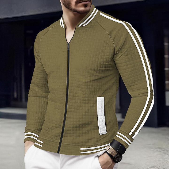 Herren Steppjacke mit sportlichen Streifen Echoarchiv