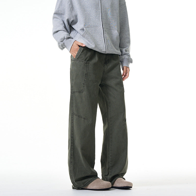 Damen Weit geschnittene Workwear-Hose im Baggy‑Stil mit großen aufgesetzten Fronttaschen Echo Archiv