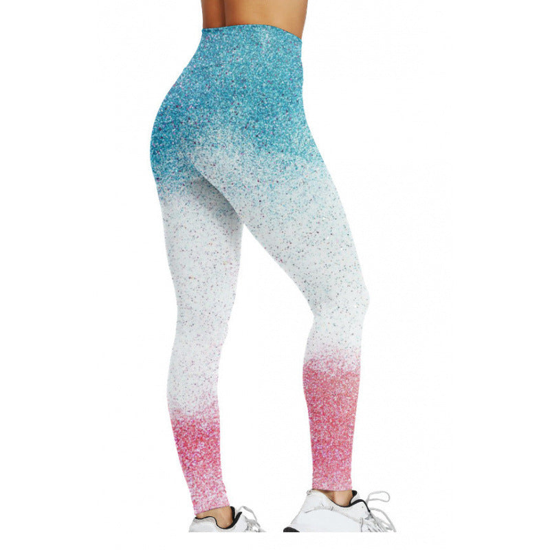 Damen Gemusterte Weihnachtsleggings Echoarchiv