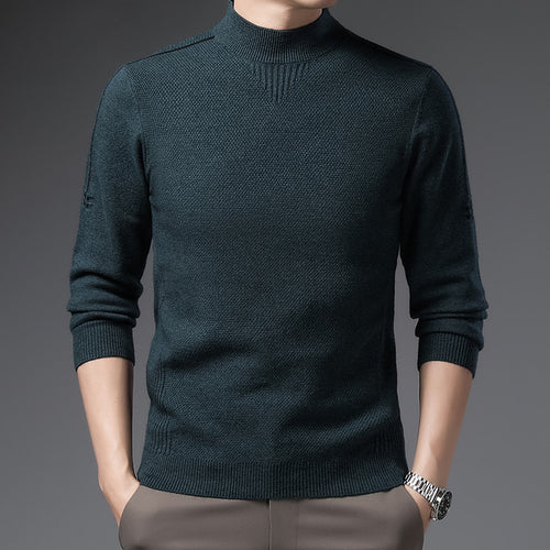 Herren eleganter Hochkragenpullover Echoarchiv