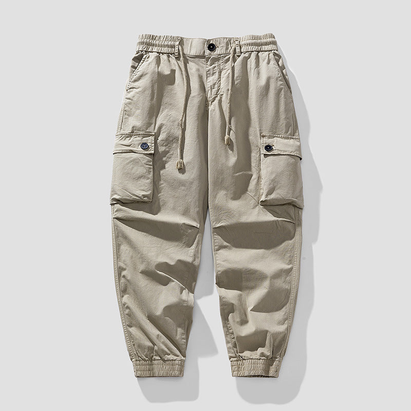 Herren Cargo-Joggerhose im Tapered-Utility-Stil mit elastischem Bund und Klapptaschen Echo Archiv