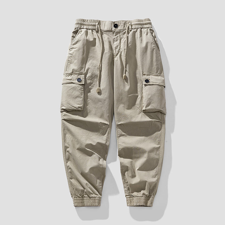 Herren Cargo-Joggerhose im Tapered-Utility-Stil mit elastischem Bund und Klapptaschen Echo Archiv