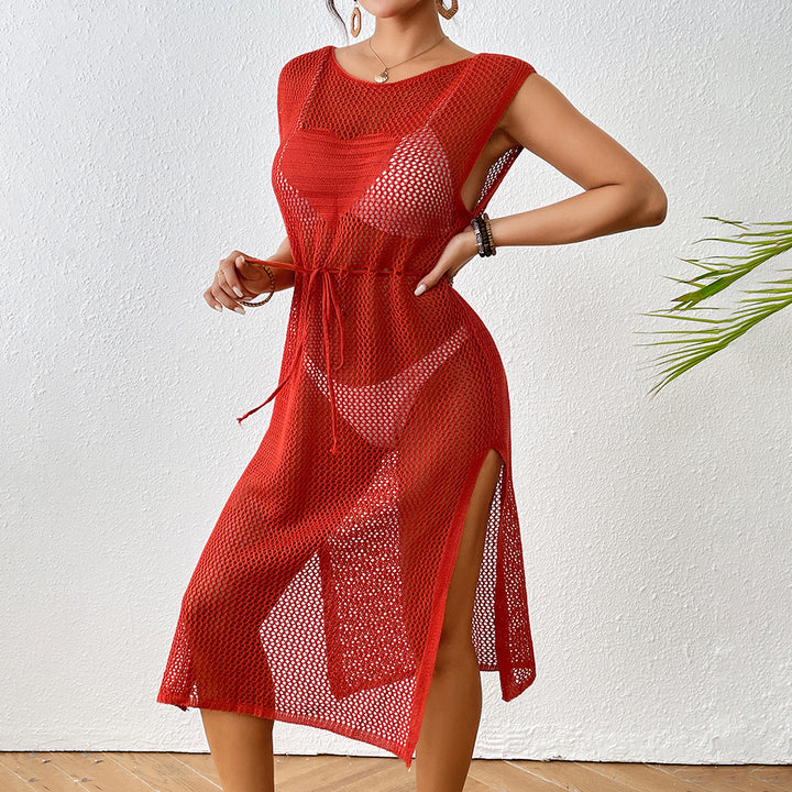 Damen Häkel-Strandkleid mit elegantem Schlitzdesign Echo Archiv