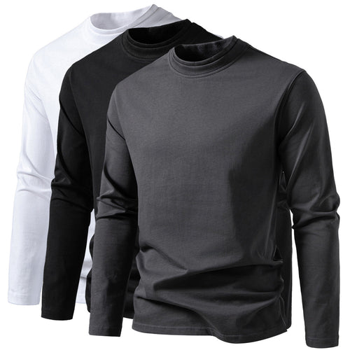 Herren Langes Feinstrick-Shirt mit Mockneck, geripptem Kragen und schlanker Silhouette Echo Archiv