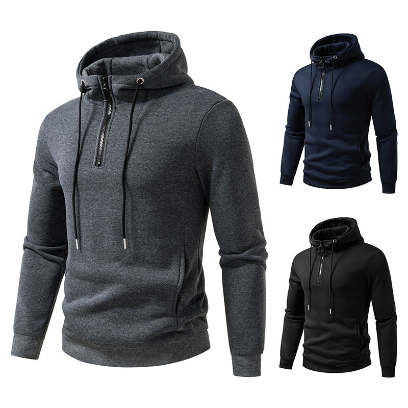 Herren Kapuzenpullover mit modernem Reißverschluss und atmungsaktivem Material Echoarchiv