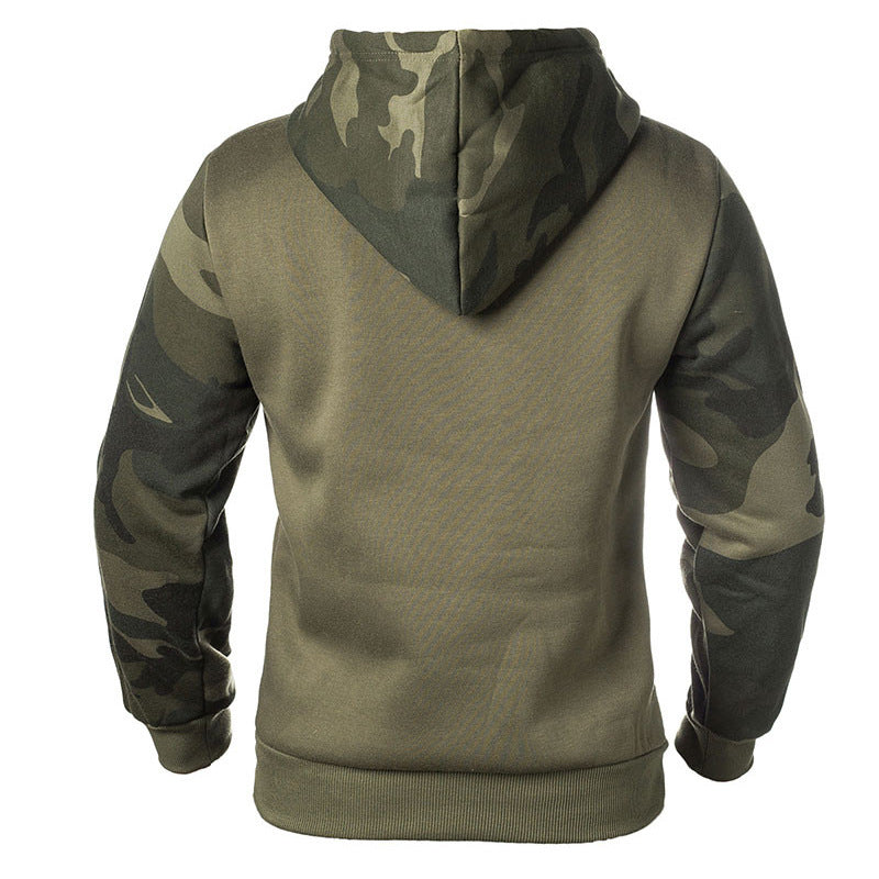 Herren Kapuzenpullover mit modernem Camouflage-Design Echoarchiv
