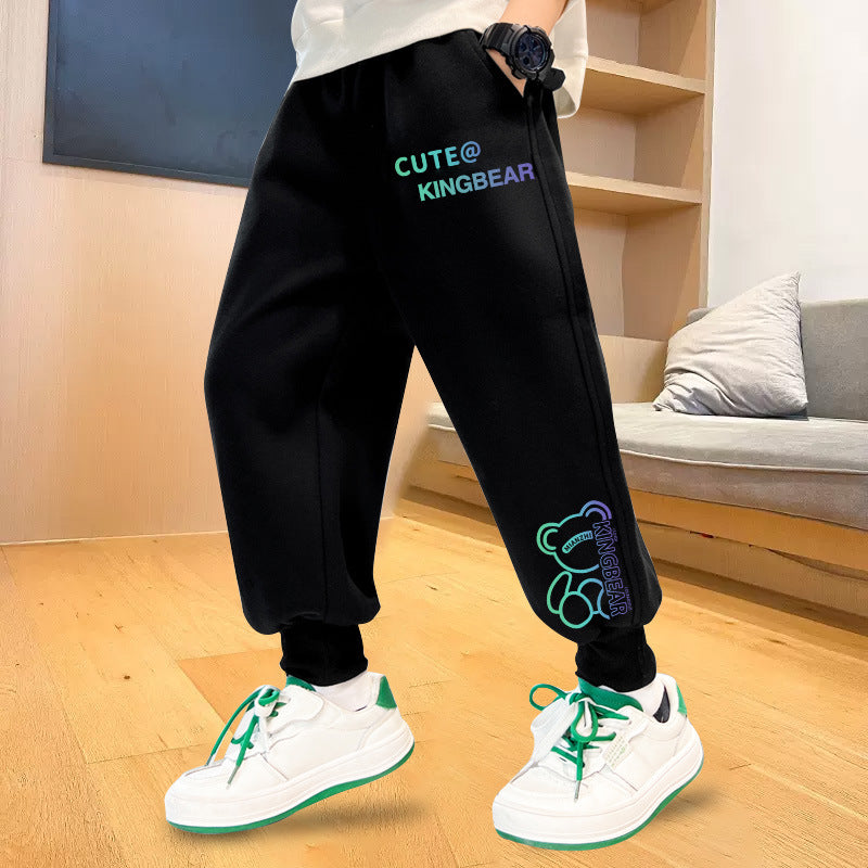 Herren lässige Jogginghose mit buntem Druck Echo Archiv