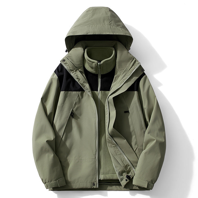 Damen Zweilagiger Outdoorparka mit abnehmbarer Fleece-Innenjacke – Célinea