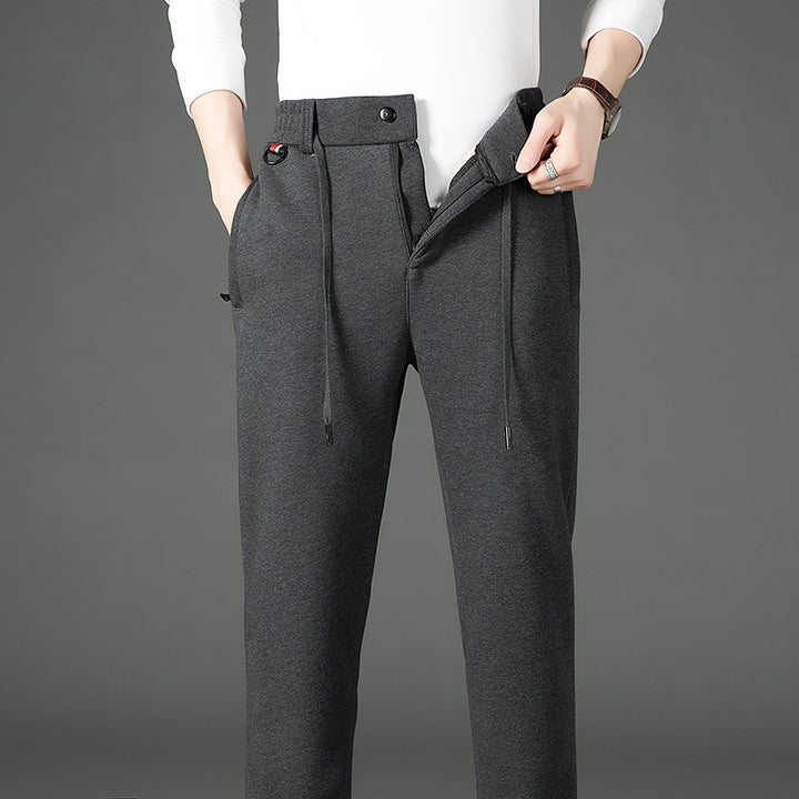Herren Thermo-Jogginghose mit Teddyfutter, elastischem Bund und Reißverschlusstaschen Echo Archiv