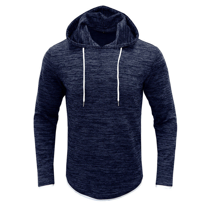 Herren sportliches Kapuzenshirt mit modischem Strukturdesign Echoarchiv