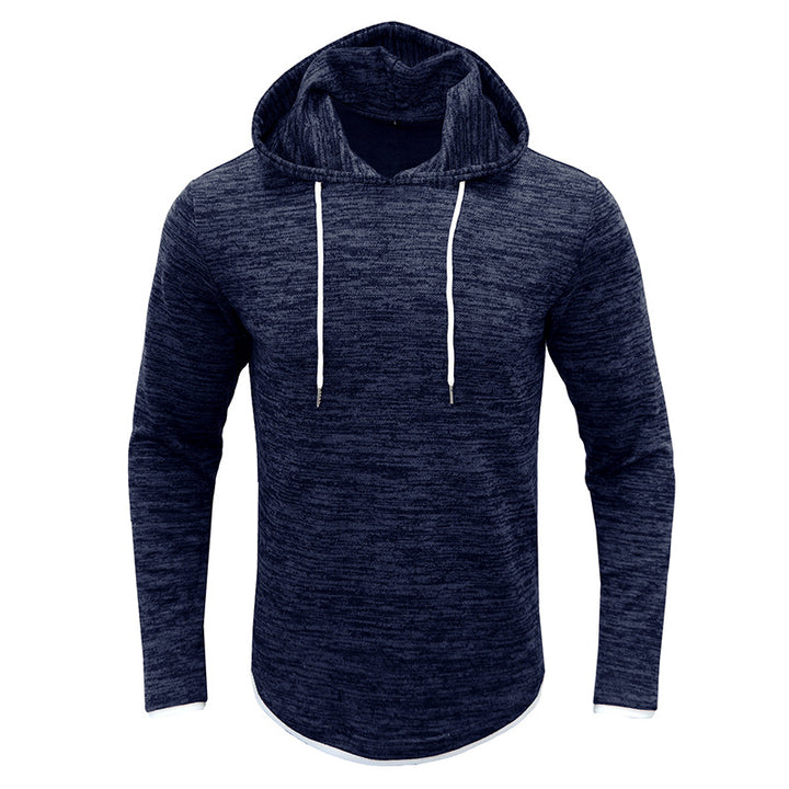 Herren sportliches Kapuzenshirt mit modischem Strukturdesign Echoarchiv
