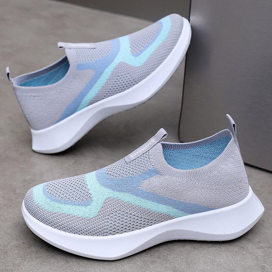 Damen nan nahtloser Strick-Sockensneaker mit elastischem Einstieg, atmungsaktiver Mesh-Struktur und leichter EVA-Dämpfung Echo Archiv