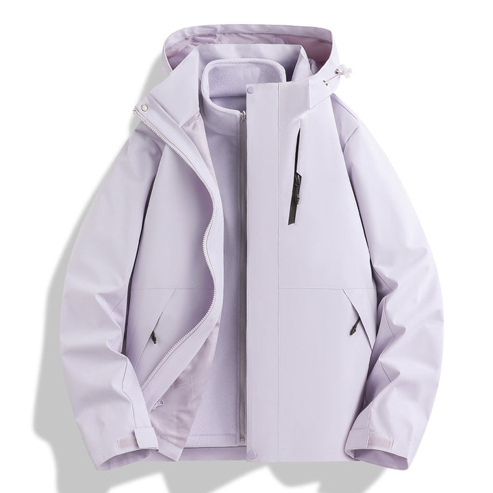 Herren Wetterfeste Outdoorjacke mit isolierendem Innenfutter und verstellbarem Kapuzenzug Echoarchiv