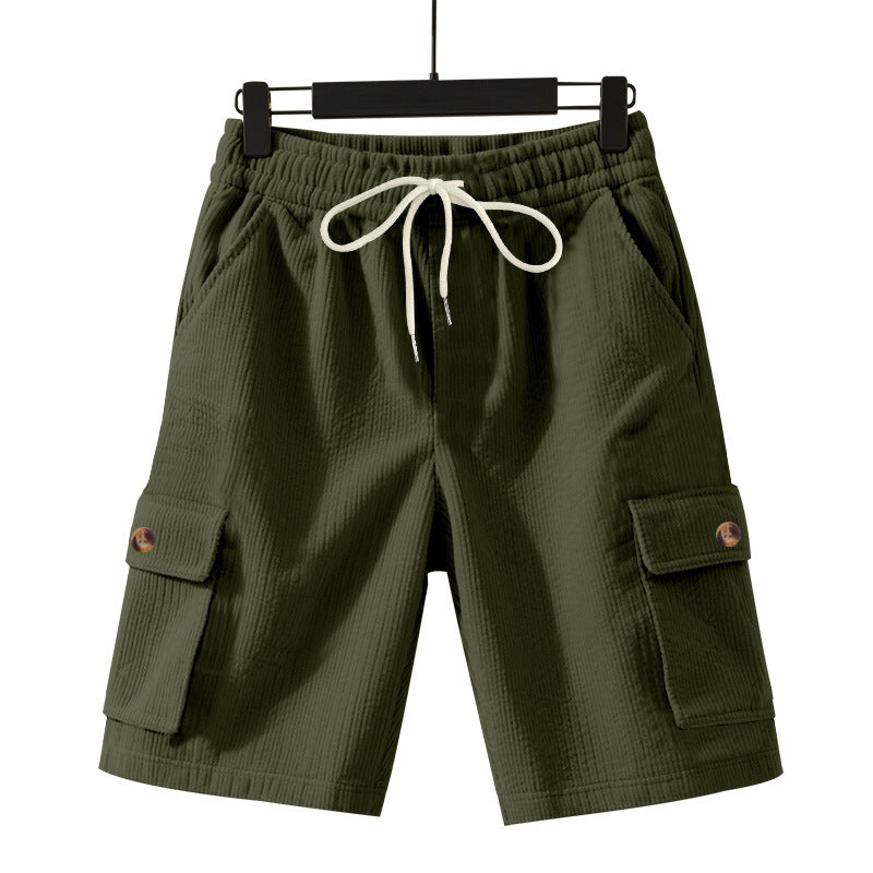Herren lässige Cargo-Shorts mit elastischem Bund und praktischen Seitentaschen Echoarchiv