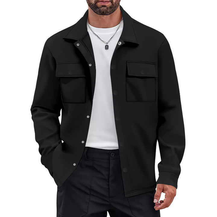 Herren modische Hemdjacke mit praktischen Taschen und innovativem Komfort Echoarchiv