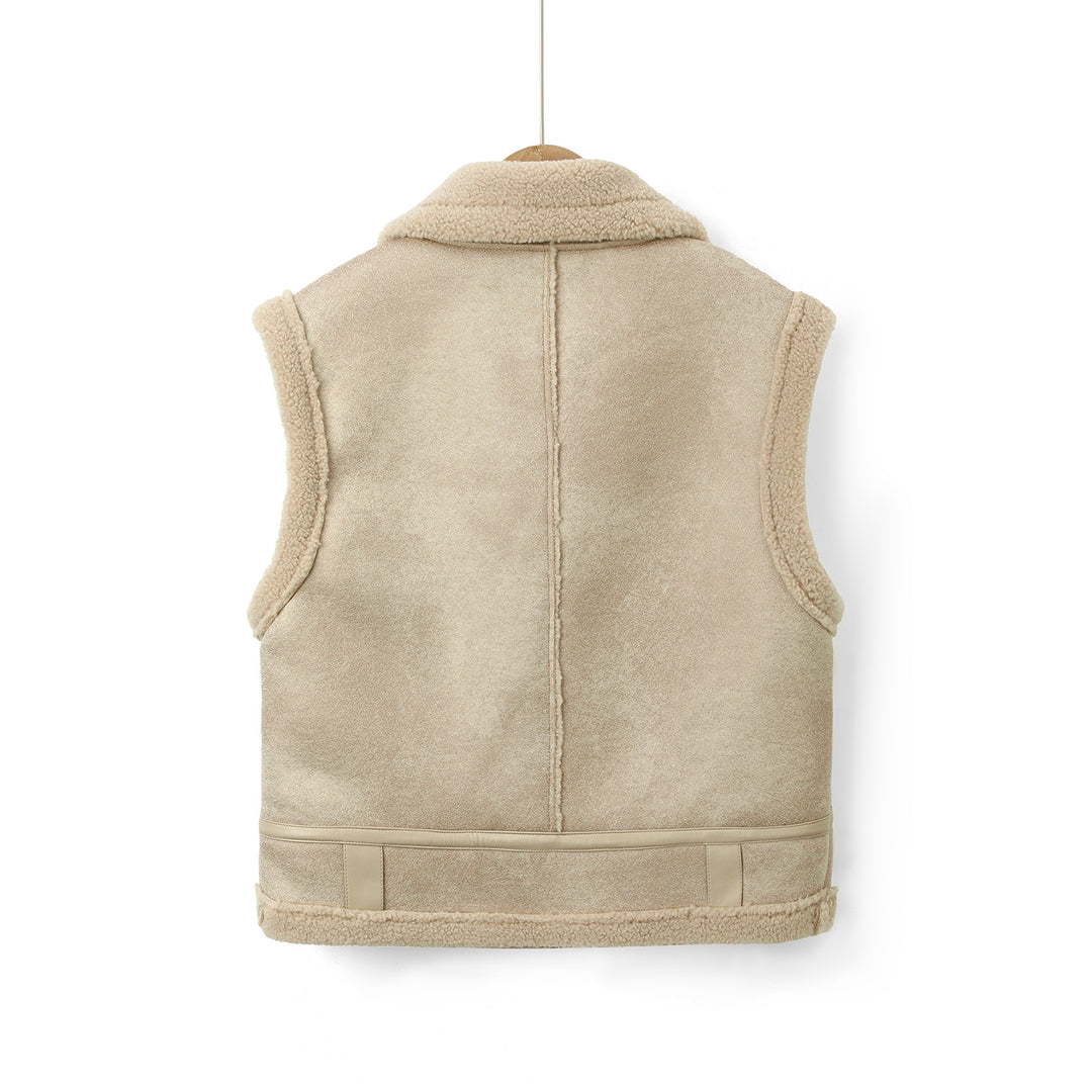 Damen Modische und kuschelige Fleece Weste Echo Archiv