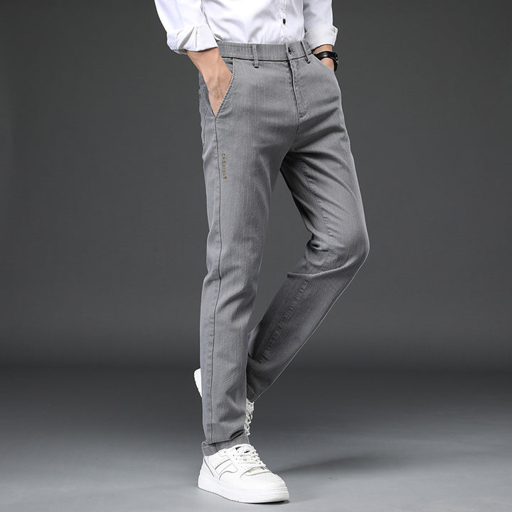 Herren elegante Slim-Fit Freizeithose Echoarchiv