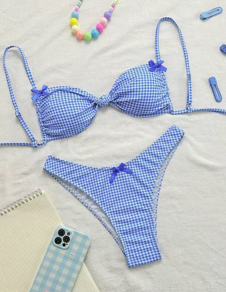 Damen Bikini-Set mit Rüschendetails und verstellbaren Trägern Echo Archiv