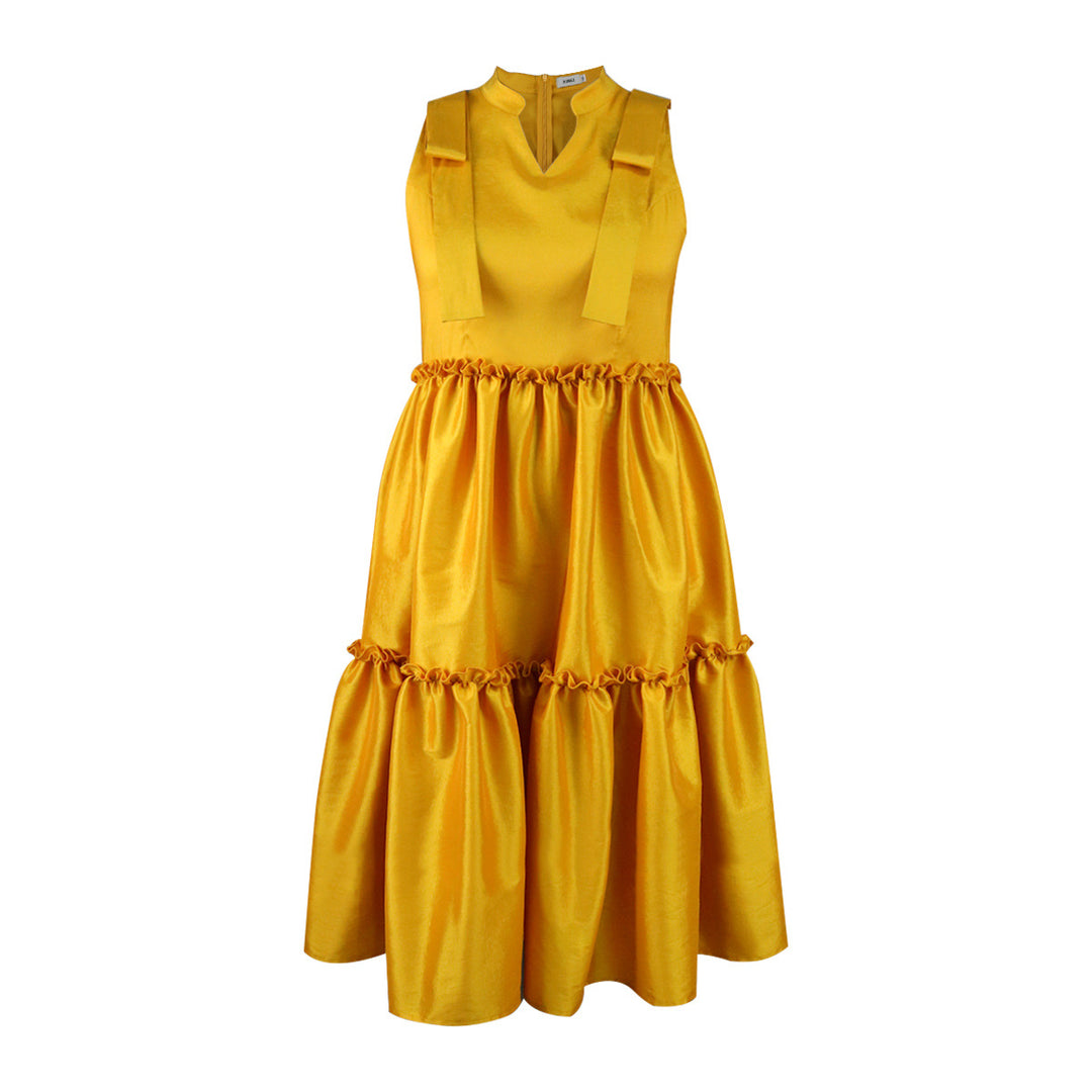 Damen Elegantes Maxikleid mit voluminösem Rock Echo Archiv