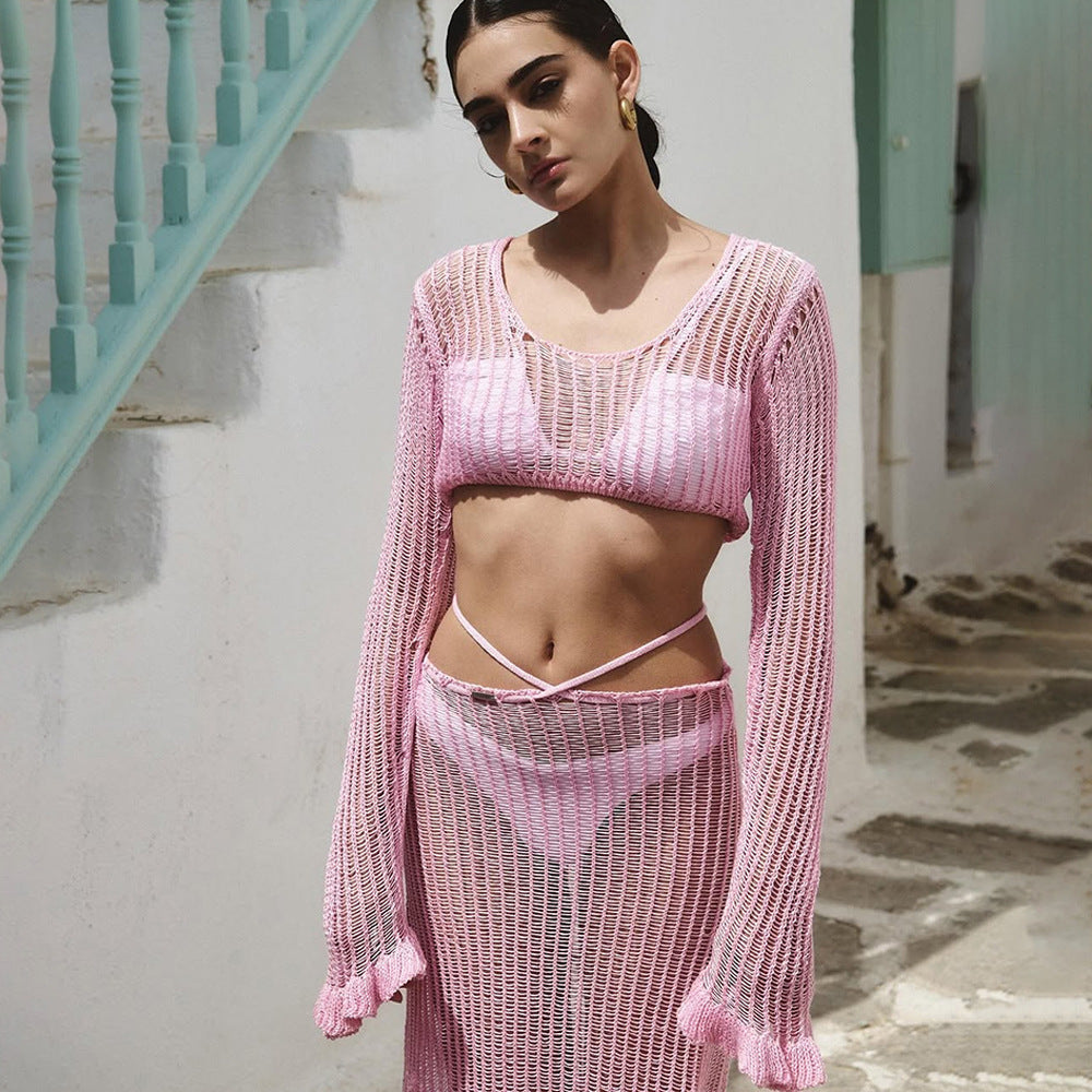 Damen elegantes und durchscheinendes Strandset Echo Archiv