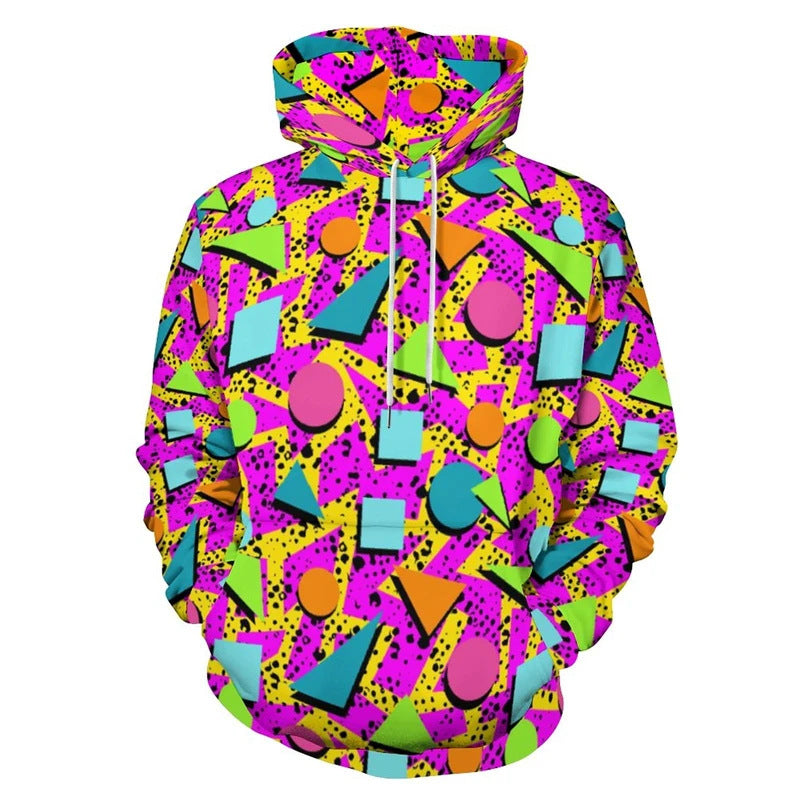 Damen Trendiger Kapuzenpullover mit kreativen Farbverlauf Echoarchiv