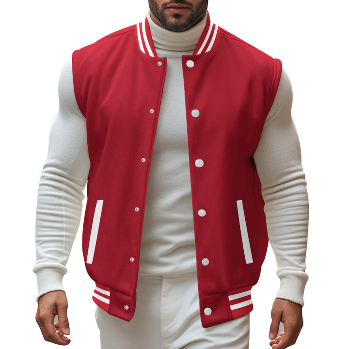 Herren Freizeit-Bomberjacke mit Kontrastfarben und praktischen Seitentaschen Echoarchiv