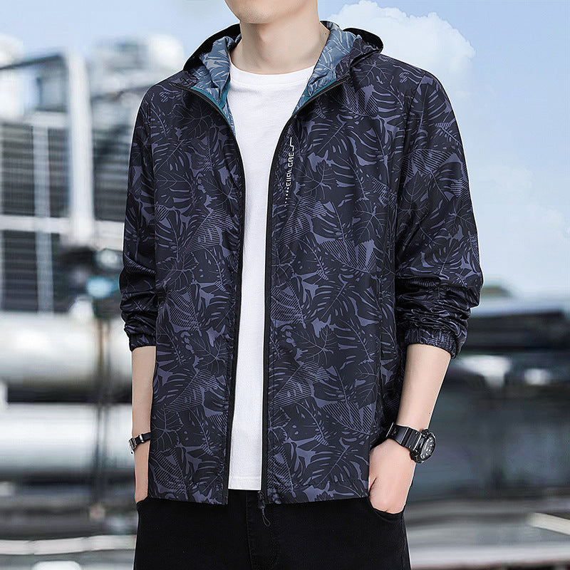 Herren Leichte Outdoorjacke mit floralem Design Echo Archiv