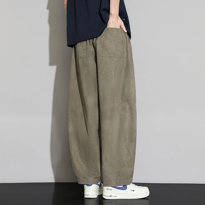Herren Weite Baggy-Freizeithose mit Tunnelzugbund & Kordelzug Echoarchiv