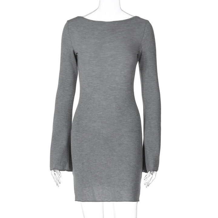Damen langärmliges Mini-Kleid mit elegantem Schnitt Echo Archiv