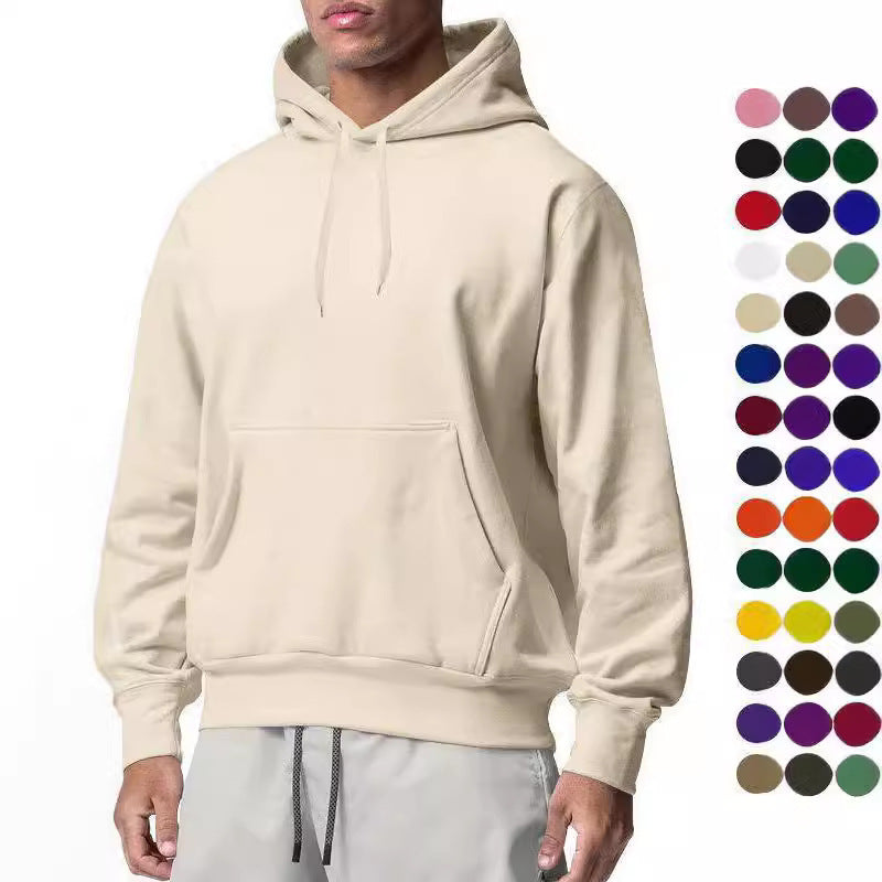 Herren klassischer Kapuzenpullover mit Kängurutasche und atmungsaktivem Material Echoarchiv
