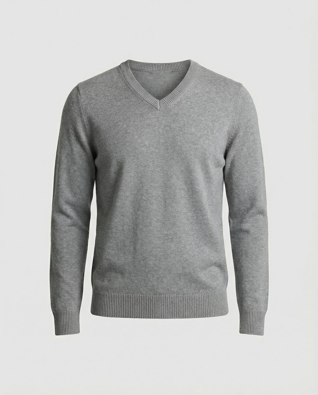 Herren V-Ausschnitt Pullover aus hochwertiger Baumwolle mit bequemer Passform Echoarchiv