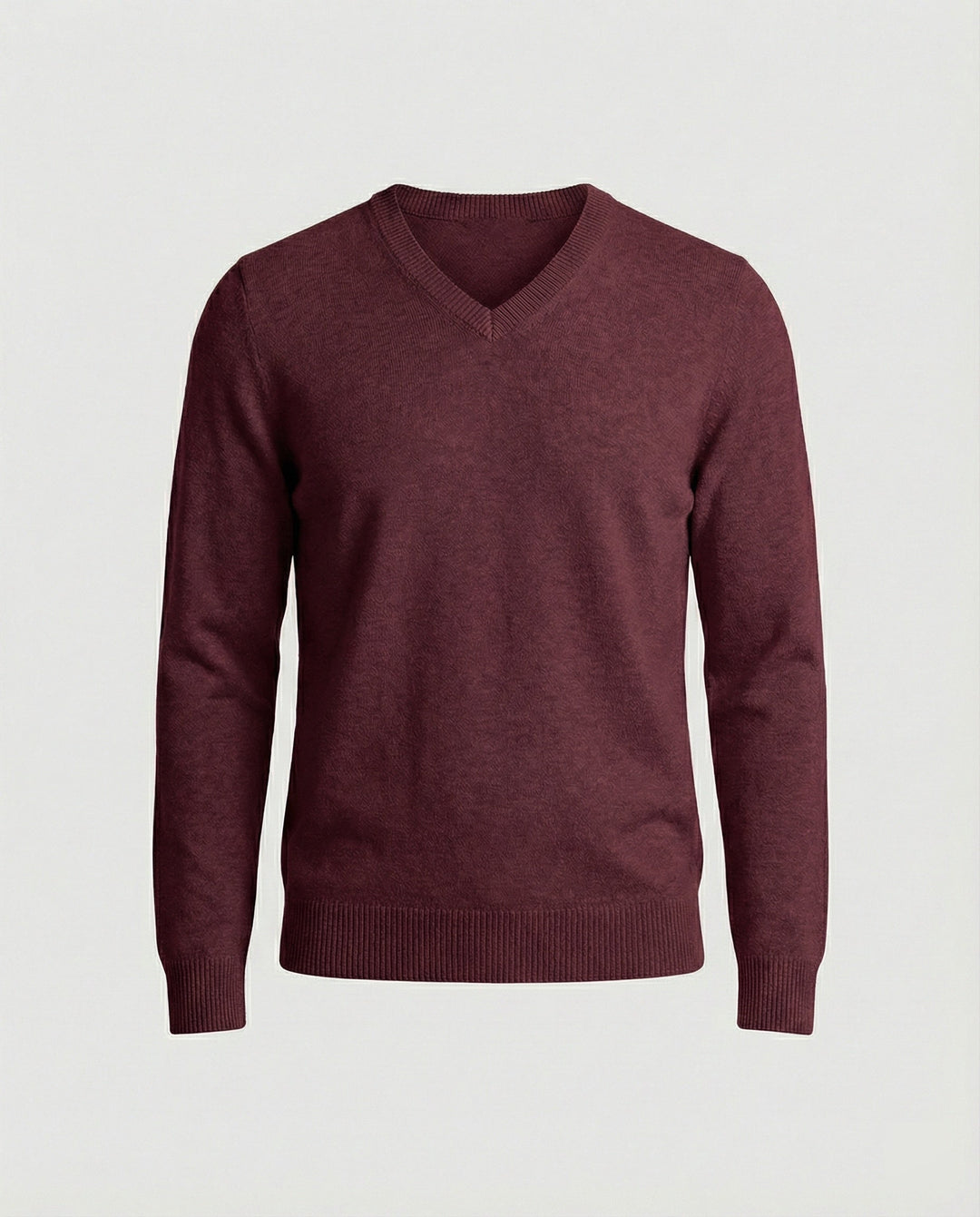Herren V-Ausschnitt Pullover aus hochwertiger Baumwolle mit bequemer Passform Echoarchiv