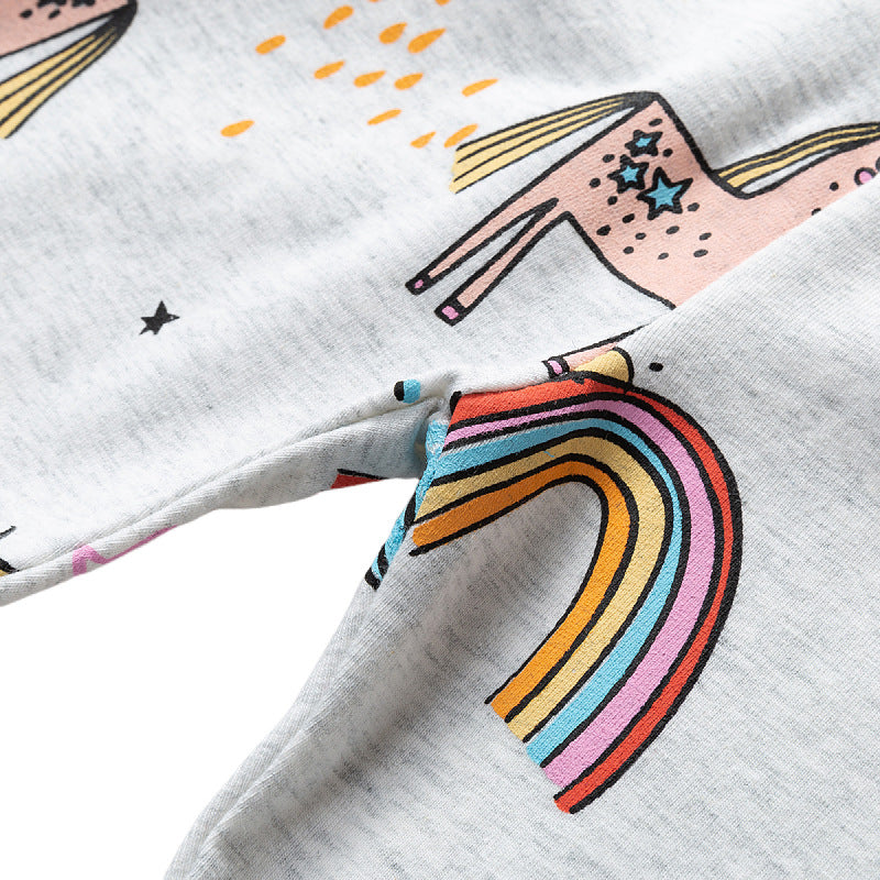 Mädchen Leggings mit zauberhaften Regenbogen- und Einhorn-Motiven Echo Archiv