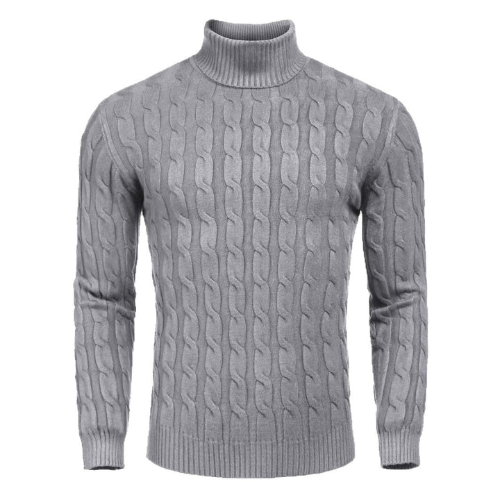 Herren Feinstrickpullover mit hohem Kragen