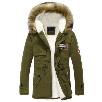 Herren stylische Winterjacke mit abnehmbarer Kapuze Echoarchiv