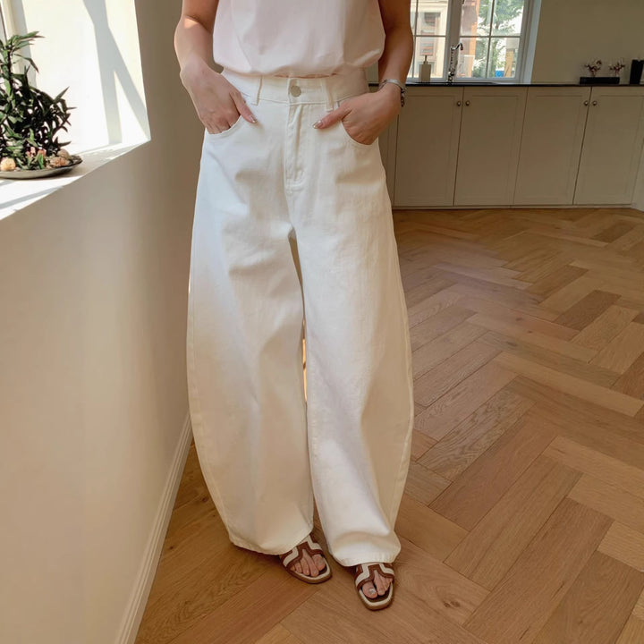 Damen Weite Baumwollhose Echo Archiv