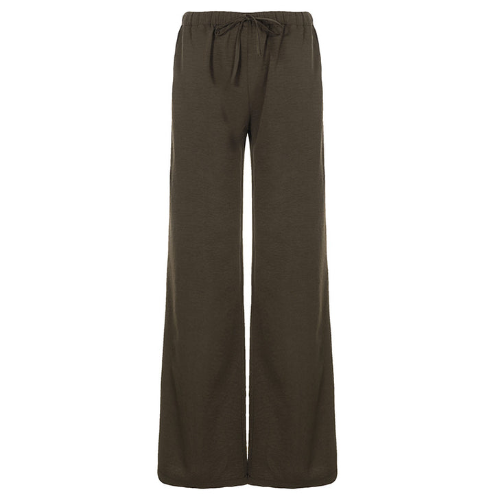 Damen Weite Lounge-Hose mit elastischem Bund und Kordelzug Echo Archiv
