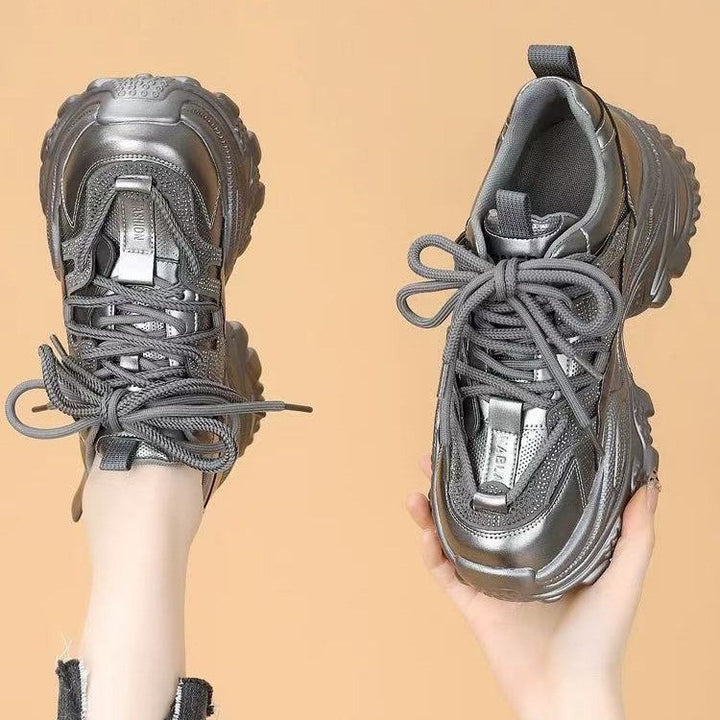 Damen Sportliche Chunky Sneakers mit Glitzer-Elementen und verstärktem Profil Echo Archiv