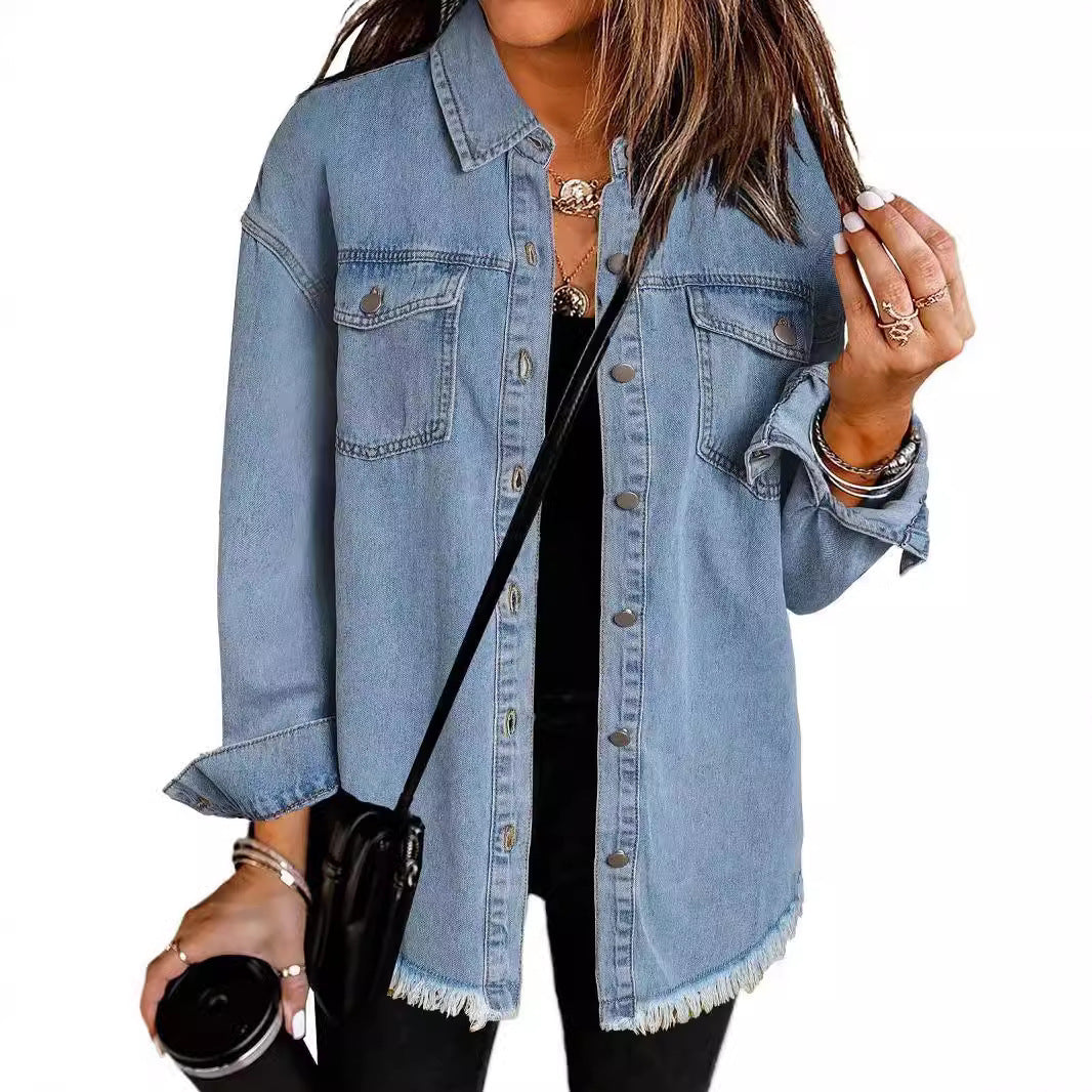 Femme Destroyed Denim Westernjacke Echoarchiv