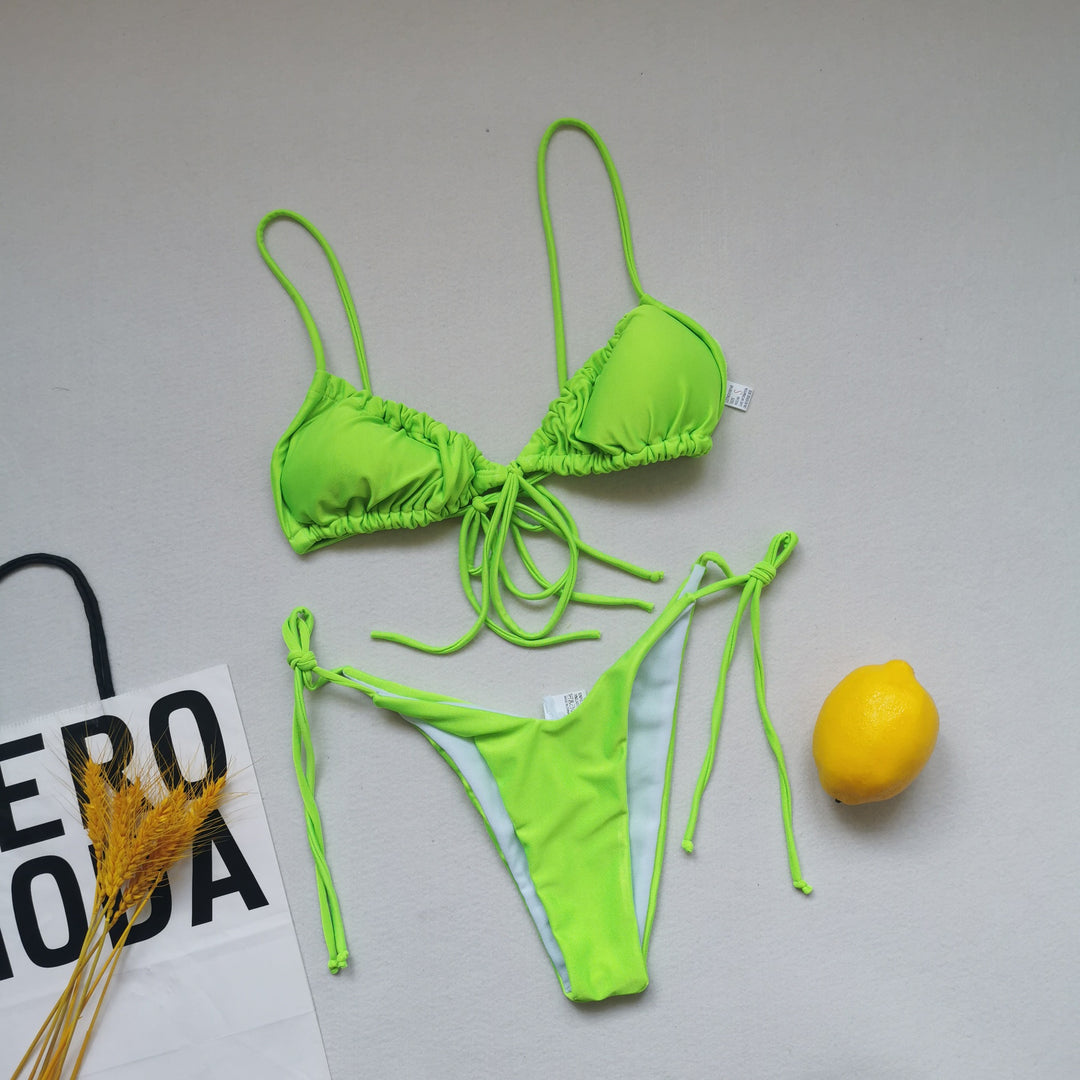 Damen Triangel-Bikini mit regulierbaren Bindebändern Echo Archiv