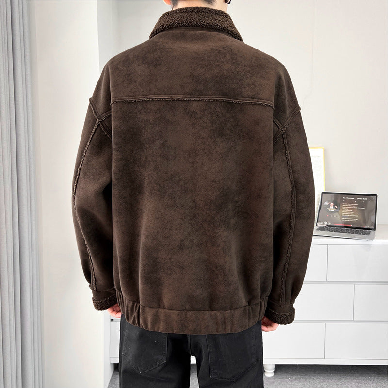 Herren Kuschelige Teddyfelljacke Echo Archiv