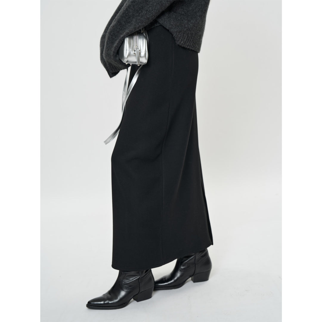 Damen Midirock in geradem Fall aus elastischem Jersey Echoarchiv