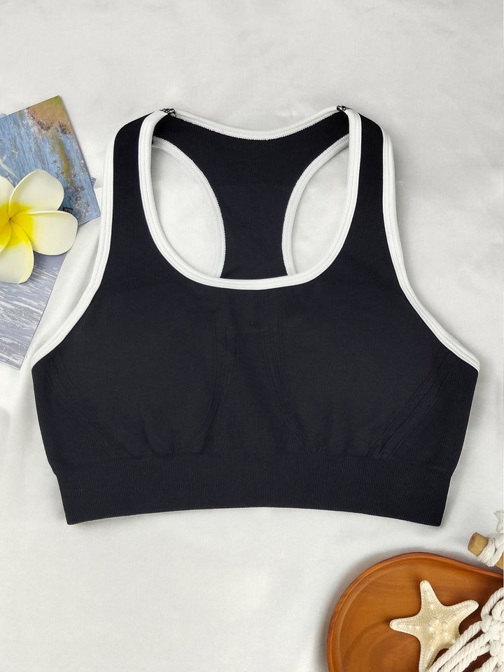 Damen Sport-Bustier mit atmungsaktivem Mischgewebe und stützenden Cups Echo Archiv