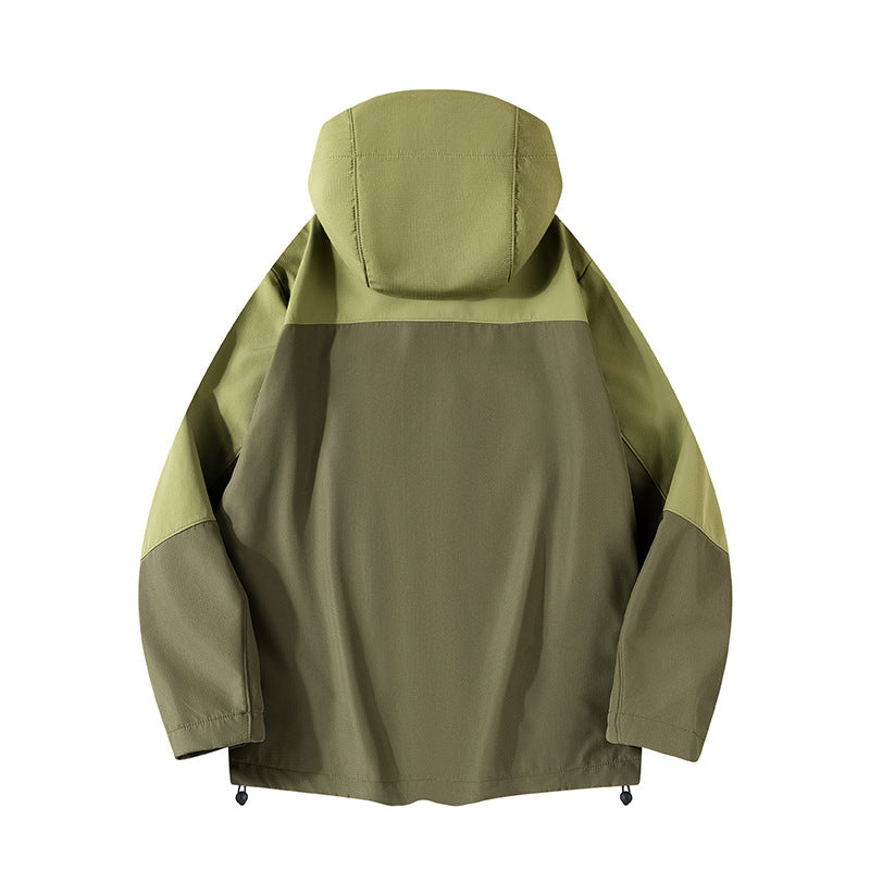 Herren Hybrid-Softshelljacke mit Kapuze, atmungsaktivem Fleece-Innenfutter & verdeckten Reißverschlusstaschen Echoarchiv