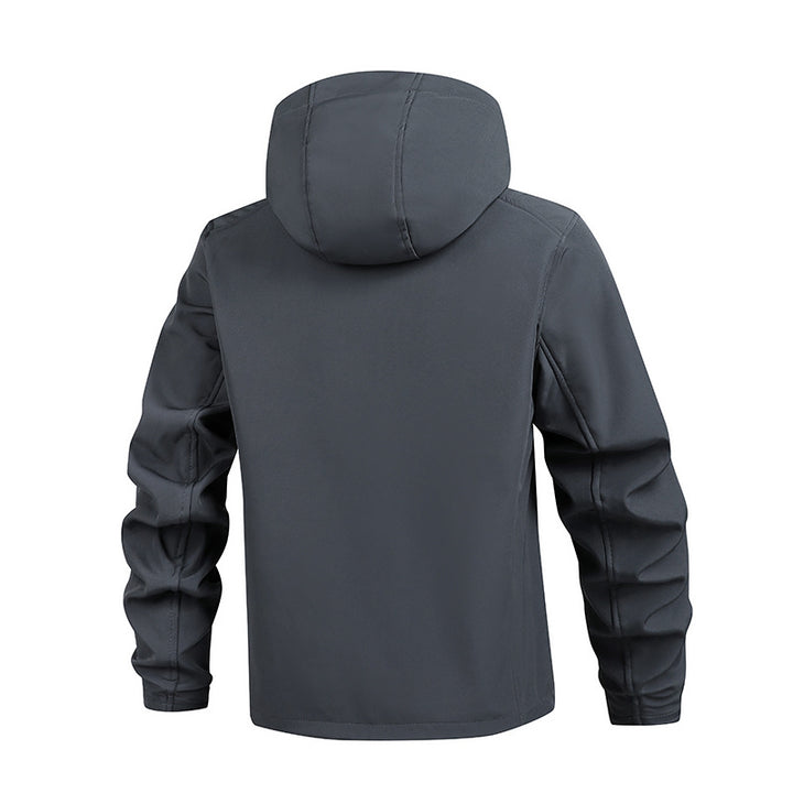 Herren funktionale Outdoor-Jacke mit vielseitigen Taschen und verstellbarem Kapuzensystem Echoarchiv