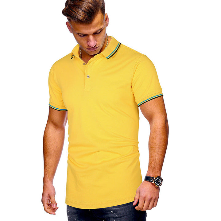 Herren Poloshirt mit Echoarchivrnen Akzenten Echoarchiv